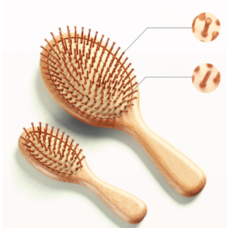 3 Stuk Comb kit Scalp massage airbag curl kammen anti-statisch luchtkussentussen houten kam op maat